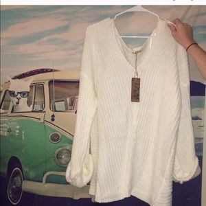 Cream oversized sweater